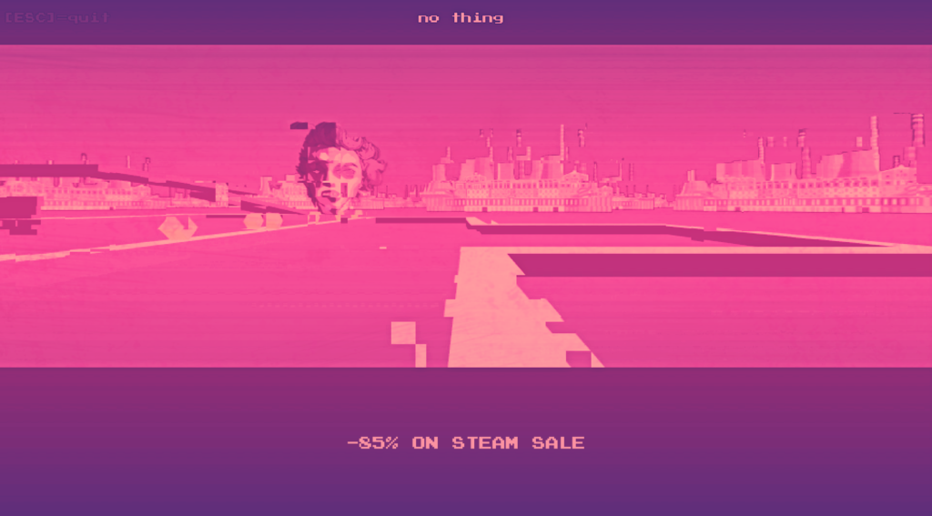 This image has an empty alt attribute; its file name is no_thing_steam_sale_2019_02-1024x567.png